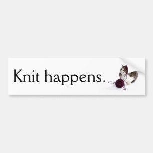 Autocollant De Voiture Le Knit se produit