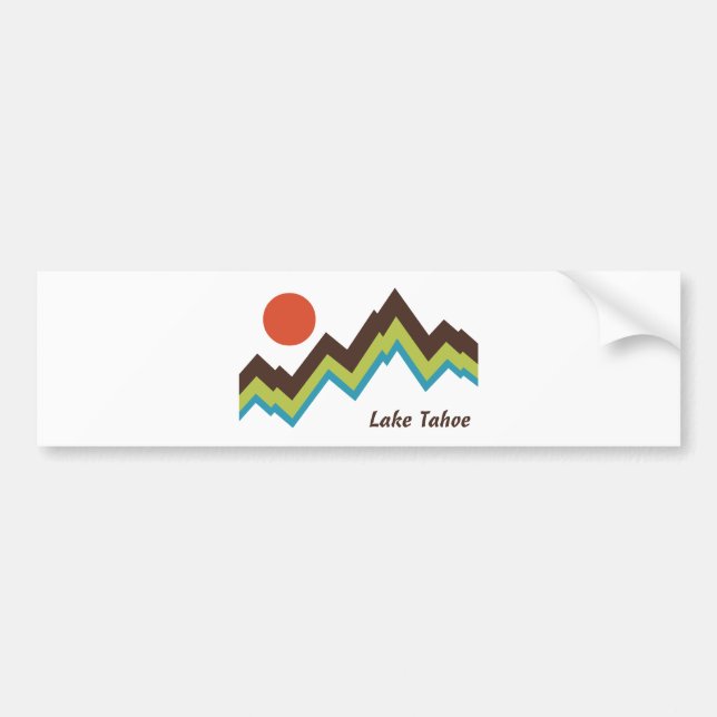 Autocollant De Voiture Le lac Tahoe (Devant)