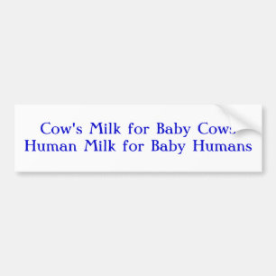 Autocollant De Voiture Le lait de vache pour le lait de CowsHuman de bébé