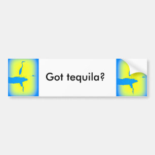 Autocollant De Voiture le lever de soleil bleu de héron "a obtenu la