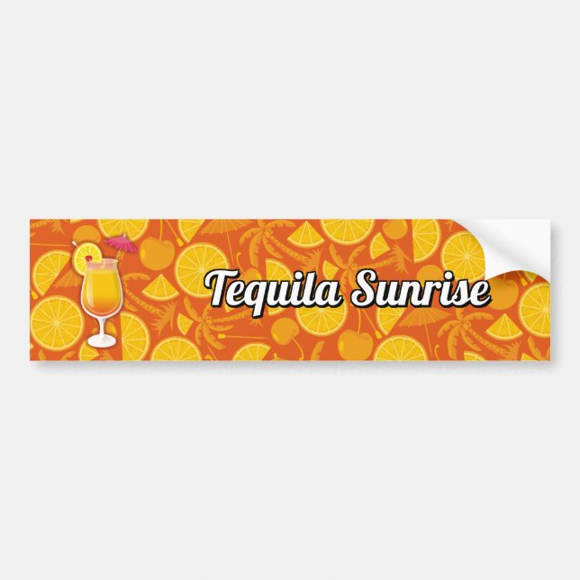 Autocollant De Voiture Le lever du soleil de Tequila (Devant)