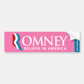 Autocollant De Voiture Le logo de Mitt Romney croient en adhésif pour