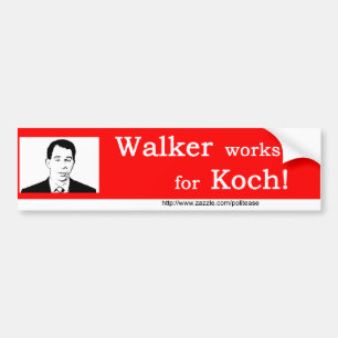 Autocollant De Voiture Le marcheur travaille pour Koch