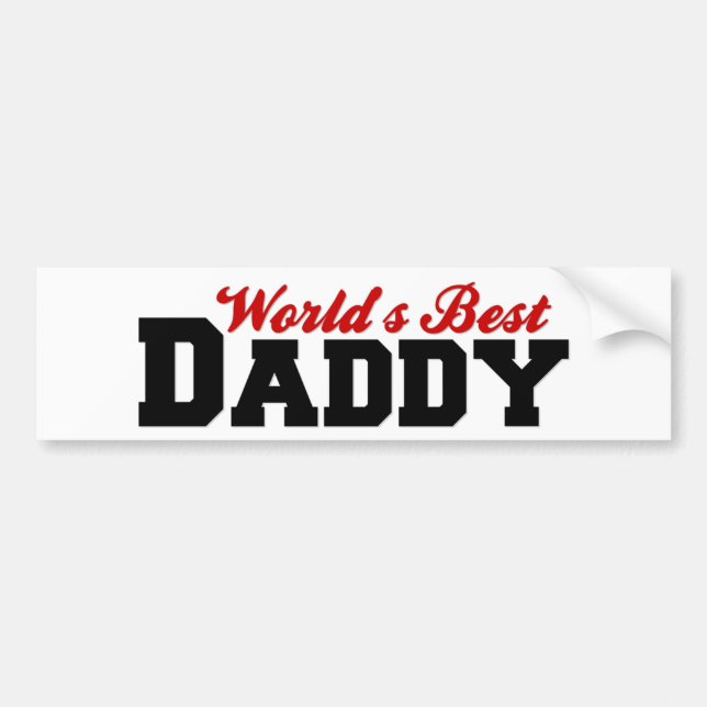 Autocollant De Voiture Le meilleur papa des mondes (Devant)