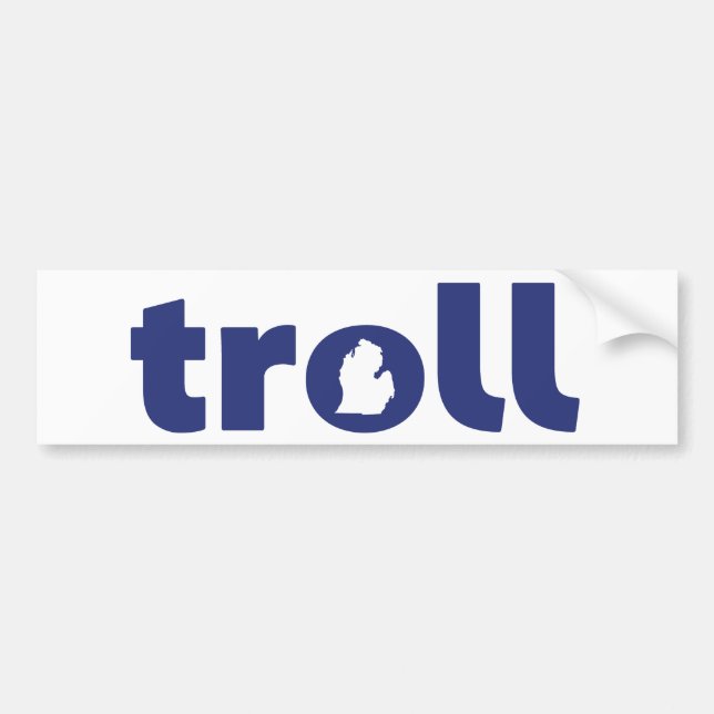 Autocollant De Voiture Le Michigan Troll (Devant)