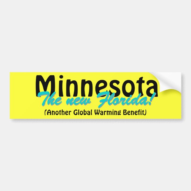 Autocollant De Voiture Le Minnesota la nouvelle Floride (Devant)