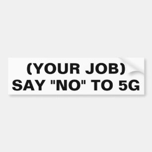 Autocollant De Voiture Le modèle générique pour "indiquent non à 5G "