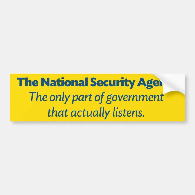 Autocollant De Voiture Le NSA (Devant)