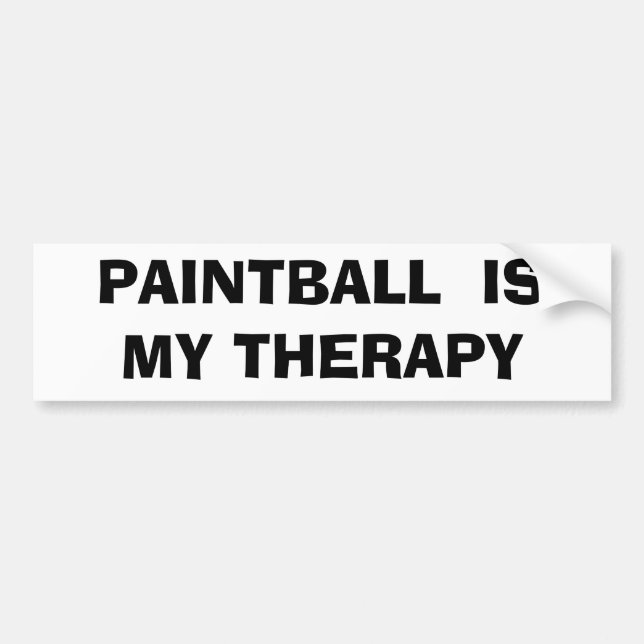 Autocollant De Voiture Le Paintball est ma thérapie (Devant)