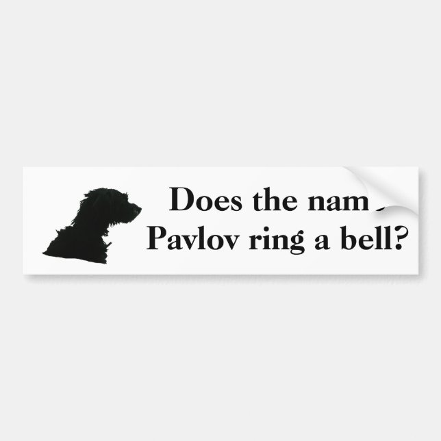 Autocollant De Voiture Le Pavlov nommé sonne-t-il une cloche ? (Devant)