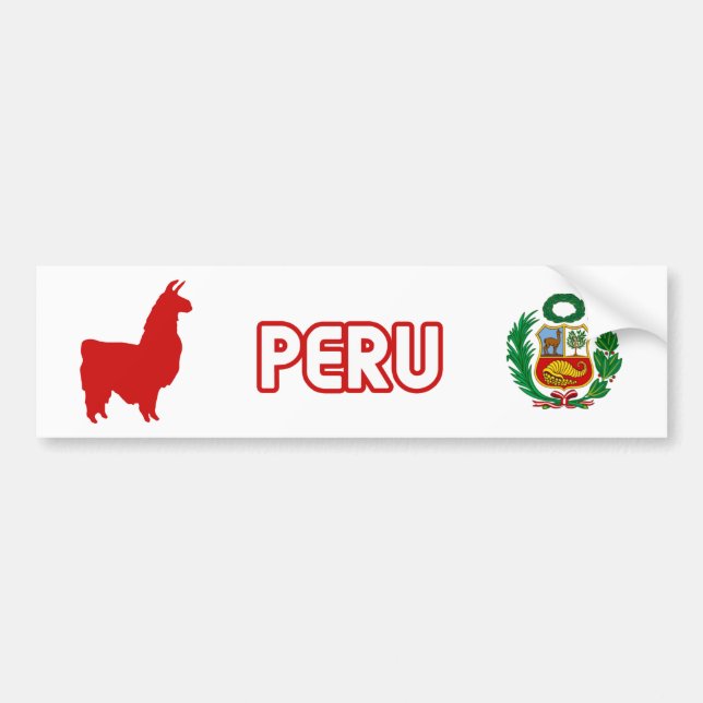 Autocollant De Voiture Le Pérou Stiker (Devant)