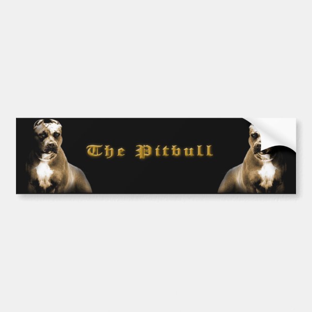 Autocollant De Voiture Le PITbull (Devant)