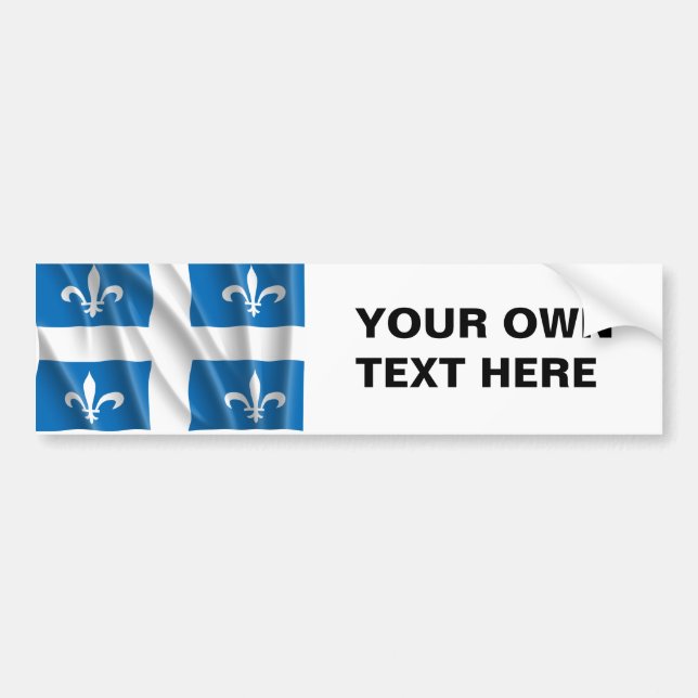 AUTOCOLLANT DE VOITURE LE QUÉBEC (Devant)