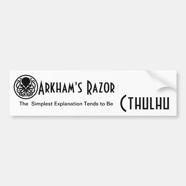 Autocollant De Voiture Le rasoir d'Arkham (Devant)