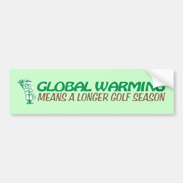 Autocollant De Voiture Le réchauffement climatique signifie une plus (Devant)