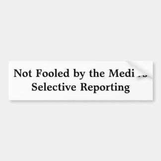 Autocollant De Voiture Le reportage sélectif des médias