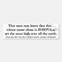 Le Roi James Version de Sainte Bible de 83:18 de