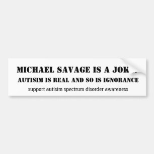 Autocollant De Voiture Le sauvage de Michael est une PLAISANTERIE ! ,