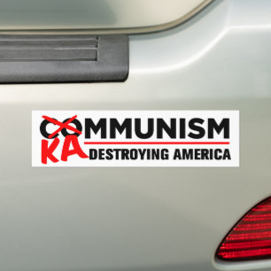 Autocollant De Voiture Le socialisme anti-Kamala détruit le Kammunisme am