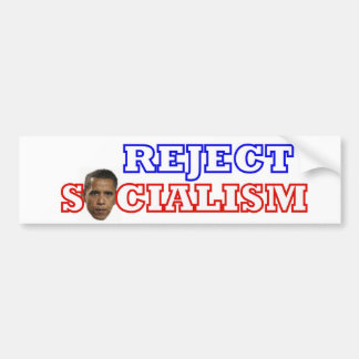 Autocollant De Voiture Le socialisme d'Obama de rejet