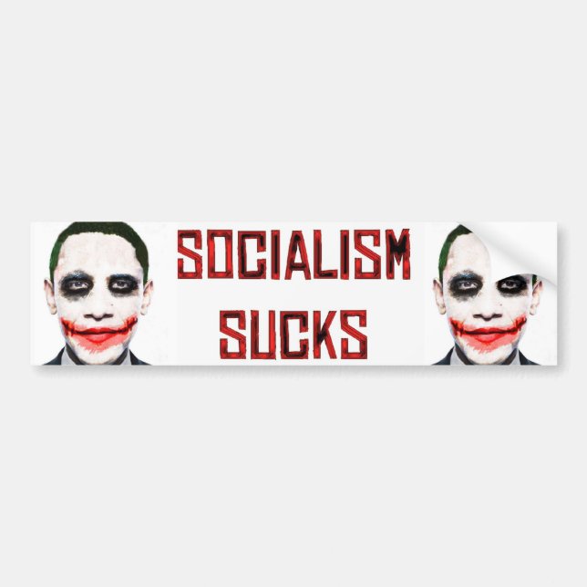 Autocollant De Voiture Le socialisme suce (Devant)