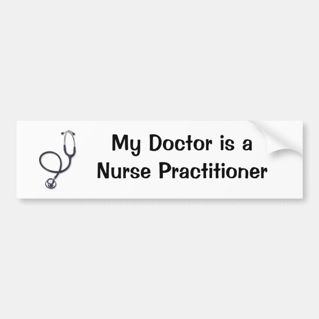 Autocollant De Voiture le stéthoscope, mon docteur est un praticien (Devant)