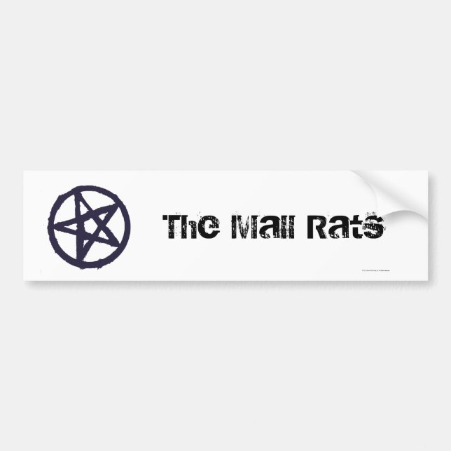 Autocollant De Voiture Le symbole de tribu de rats de mail (Devant)