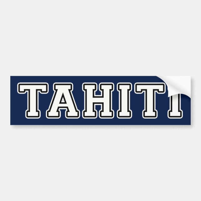 Autocollant De Voiture Le Tahiti (Devant)