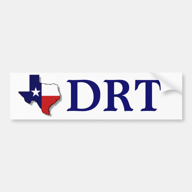 AUTOCOLLANT DE VOITURE LE TEXAS DRT - MARINE (Devant)