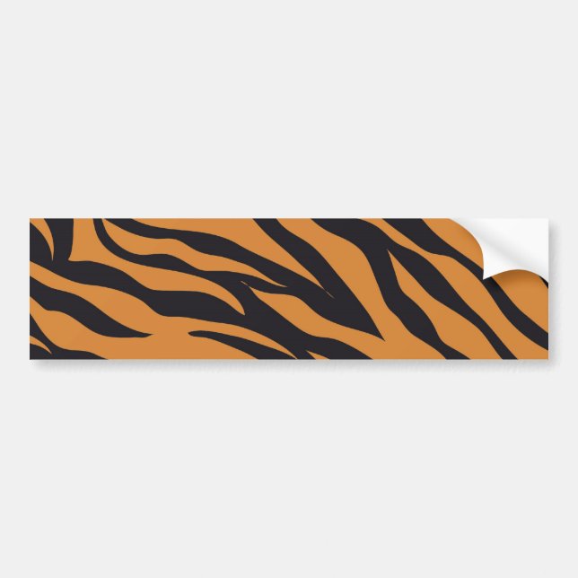 Autocollant De Voiture Le tigre génial barre des cadeaux de motifs (Devant)