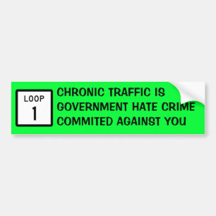 Autocollant De Voiture Le trafic chronique