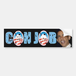 Autocollant De Voiture Le travail d'escroquerie d'Obama