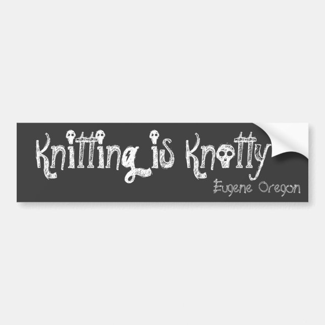 Autocollant De Voiture Le tricot est inextricable, Eugene Orégon (Devant)