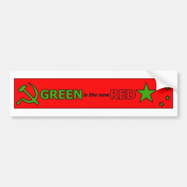 Autocollant De Voiture Le vert est le nouvel adhésif pour pare-chocs (Devant)