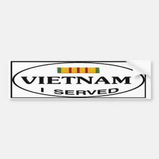 AUTOCOLLANT DE VOITURE LE VIETNAM A SERVI L'AUTOCOLLANT