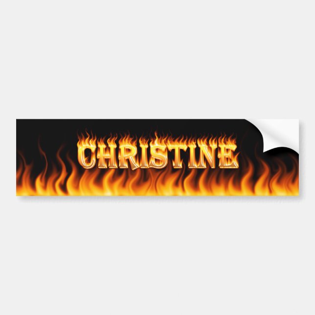 Autocollant De Voiture Le vrai feu de Christine et desi d'adhésif pour (Devant)
