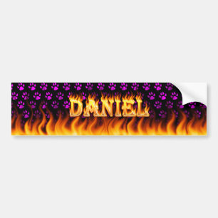 Autocollant De Voiture Le vrai feu de Daniel et conception d'adhésif pou