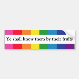 Autocollant De Voiture Le YE les saura par leurs fruits -- 7h16 de Matt