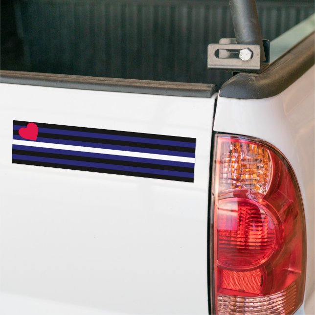 AUTOCOLLANT DE VOITURE LEATHER PRIDE FLAG BAR (Sur camion)