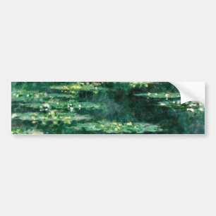 Autocollant De Voiture L'EAU MENSONNE EN ÉTANG VERT par Claude Monet