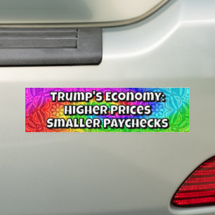 Autocollant De Voiture L'économie de Trump : des prix plus élevés et des 