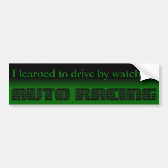 Autocollant De Voiture Leçons de conduite privée Bumpersticker (Devant)