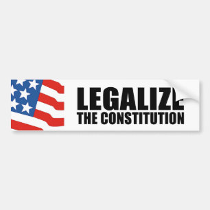 Autocollant De Voiture Légalisez la constitution