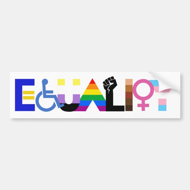 Autocollant De Voiture L'égalité pour tous (Devant)