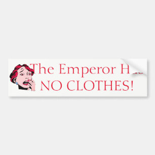 Autocollant De Voiture L'empereur n'a aucun vêtements !