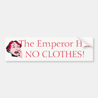 Autocollant De Voiture L'empereur n'a aucun vêtements !
