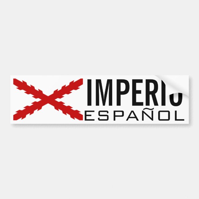 AUTOCOLLANT DE VOITURE L'EMPIRE ESPAGNOL (Devant)