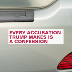 Autocollant De Voiture Les accusations de Trump sont en fait des aveux