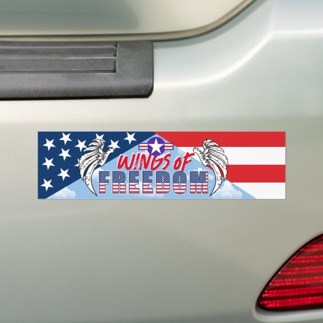 Autocollant De Voiture Les ailes de la liberté (En voiture)