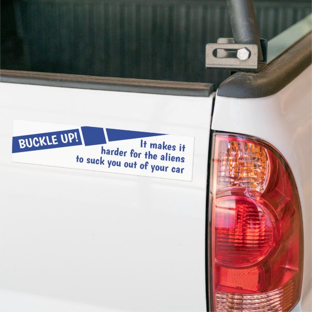 Autocollant De Voiture Les Aliens viennent te chercher (Sur camion)